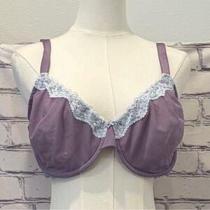 Victoria Secret Lavender Lace-Trim Underwire Bra